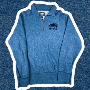 Roots Quarter Zip Sweater - XS men